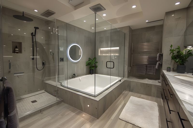 Bathtub with Modern Fixtures